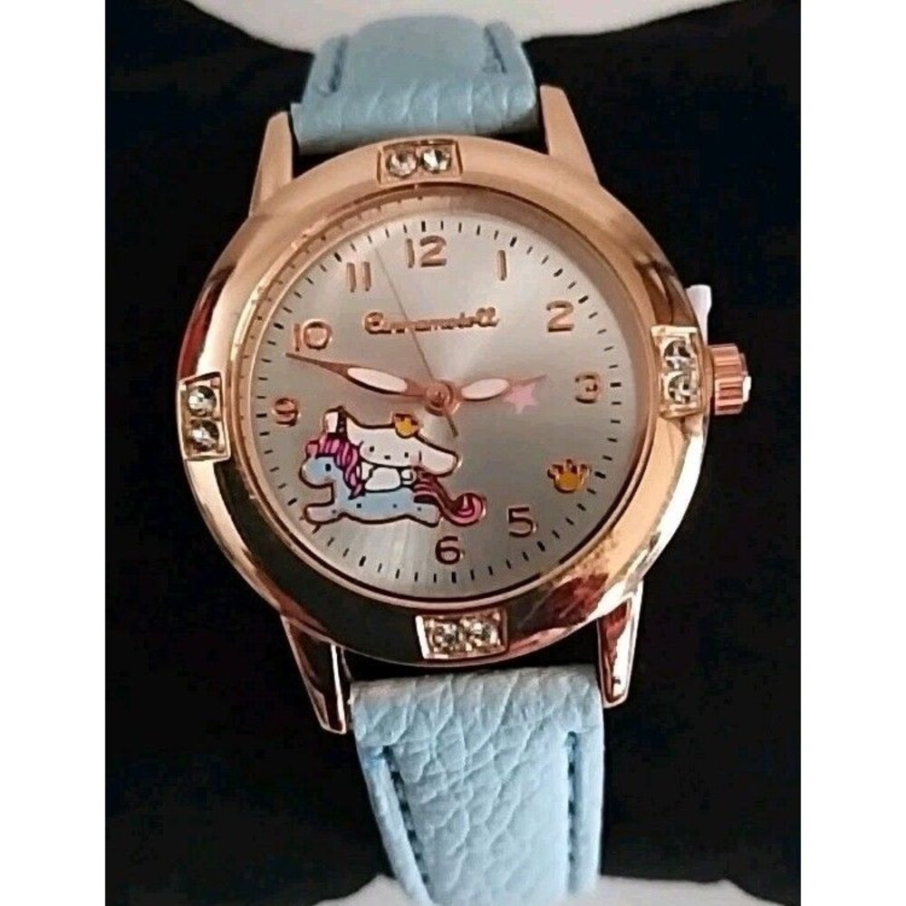 Sanrio Hello Kitty Blue Faux Leather Band NWOT
